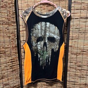 Marvel Camouflage and Orange Tank Top